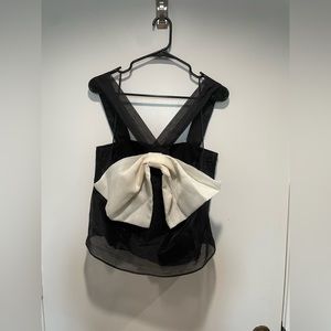 XL Sunday in Brooklyn halter top from Anthropologie with big bow